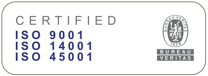 ISO 9001  ISO 14001  ISO 45001 - Logo